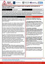 NatPSA/2020/005/NHSPS: National Patient Safety Alert: Steroid Emergency Card to support early recognition and treatment of adrenal crisis in adults